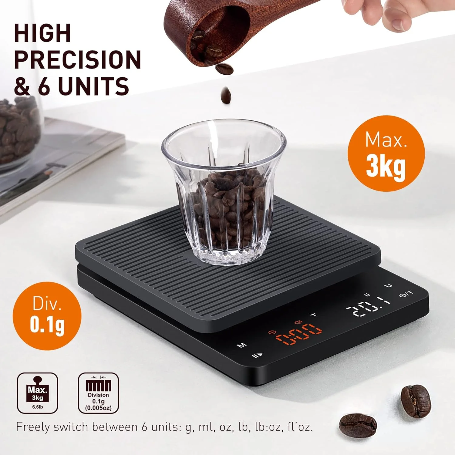 Smart Digital Kitchen Scale with Nutritional Data - Image 5